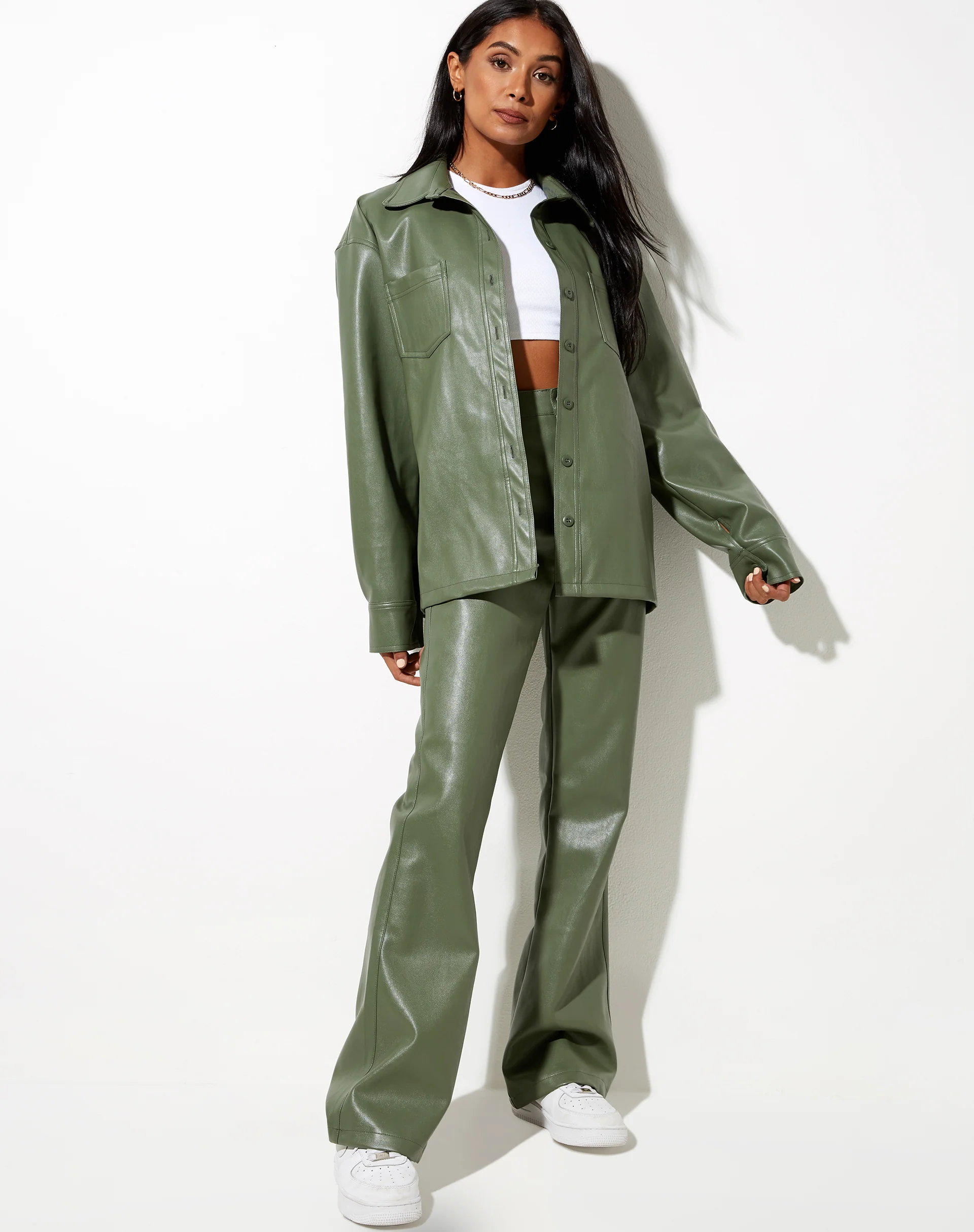 Lumberjack Shirt in Pu Green - Image 3