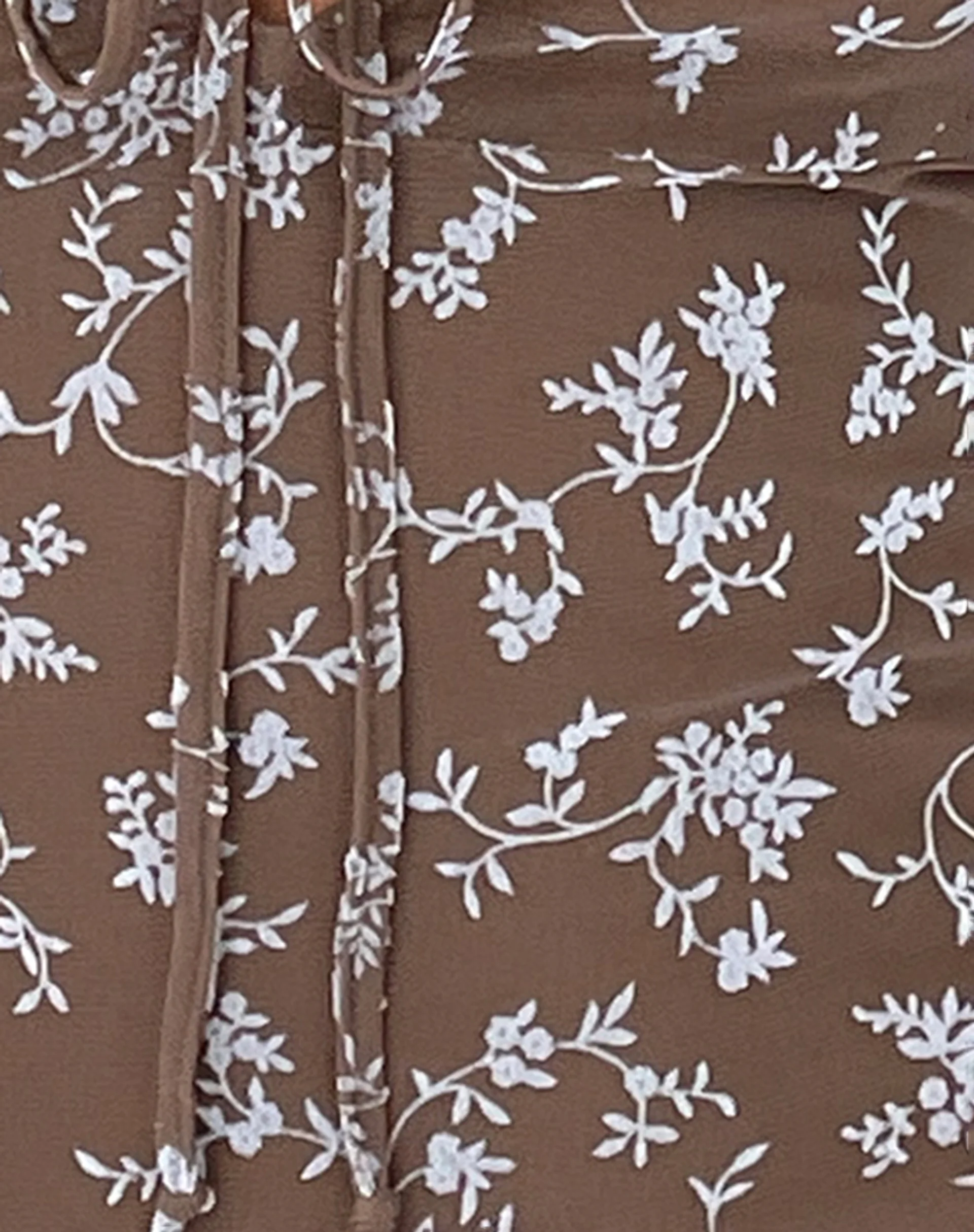 Lunama Midi Dress in Botanist Flock Dark Taupe - Image 6