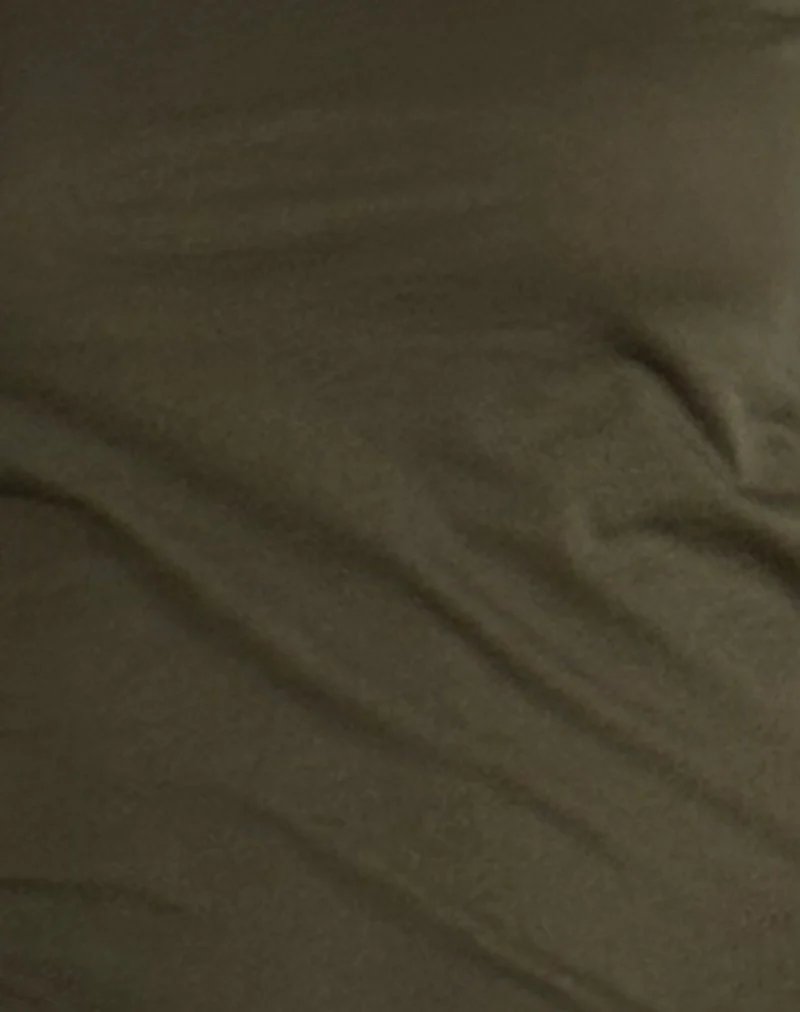 Lunica Top in Tissue Jersey Olive - Image 4