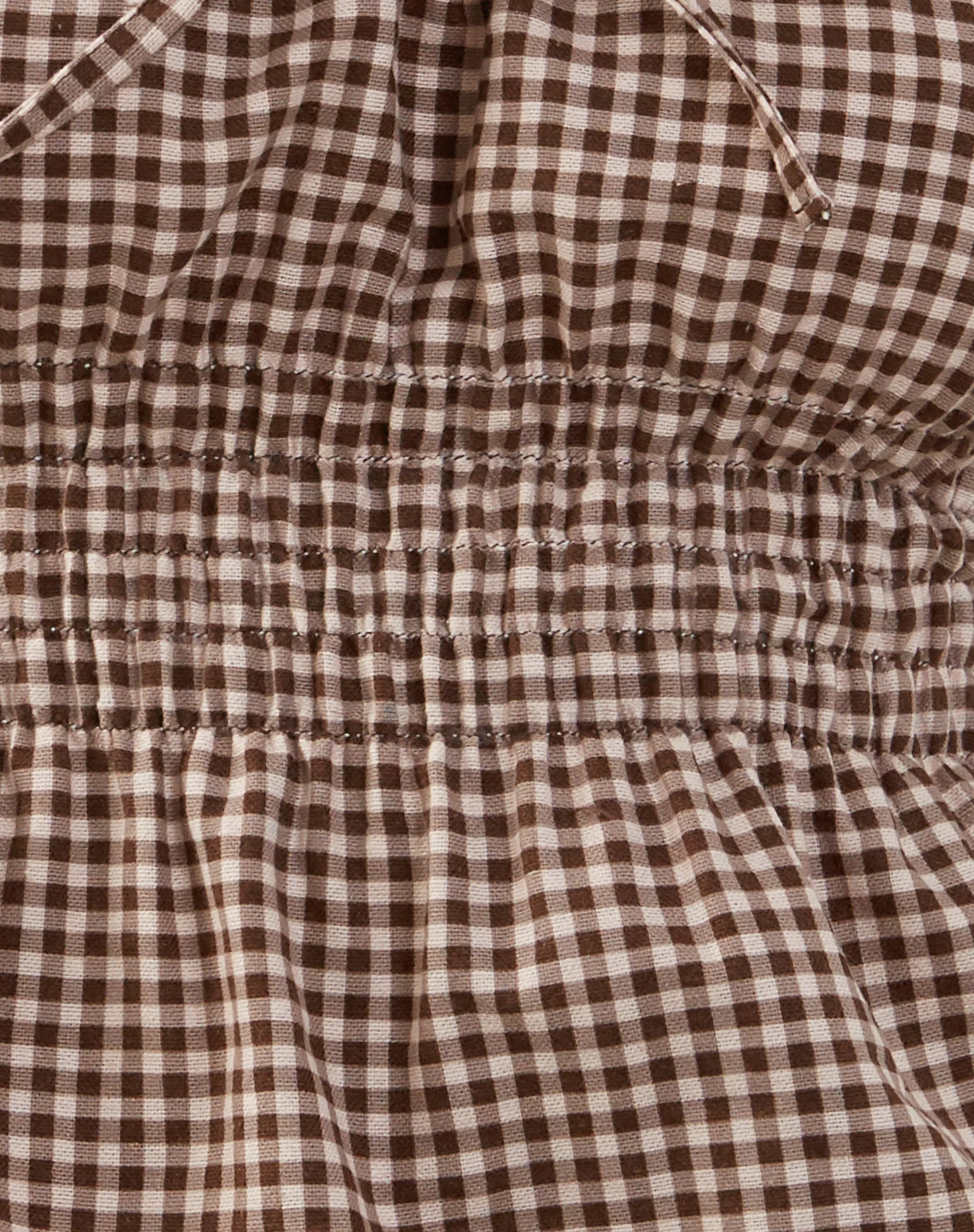 Lyncia Tie Front Cami Top in Mini Gingham - Image 6