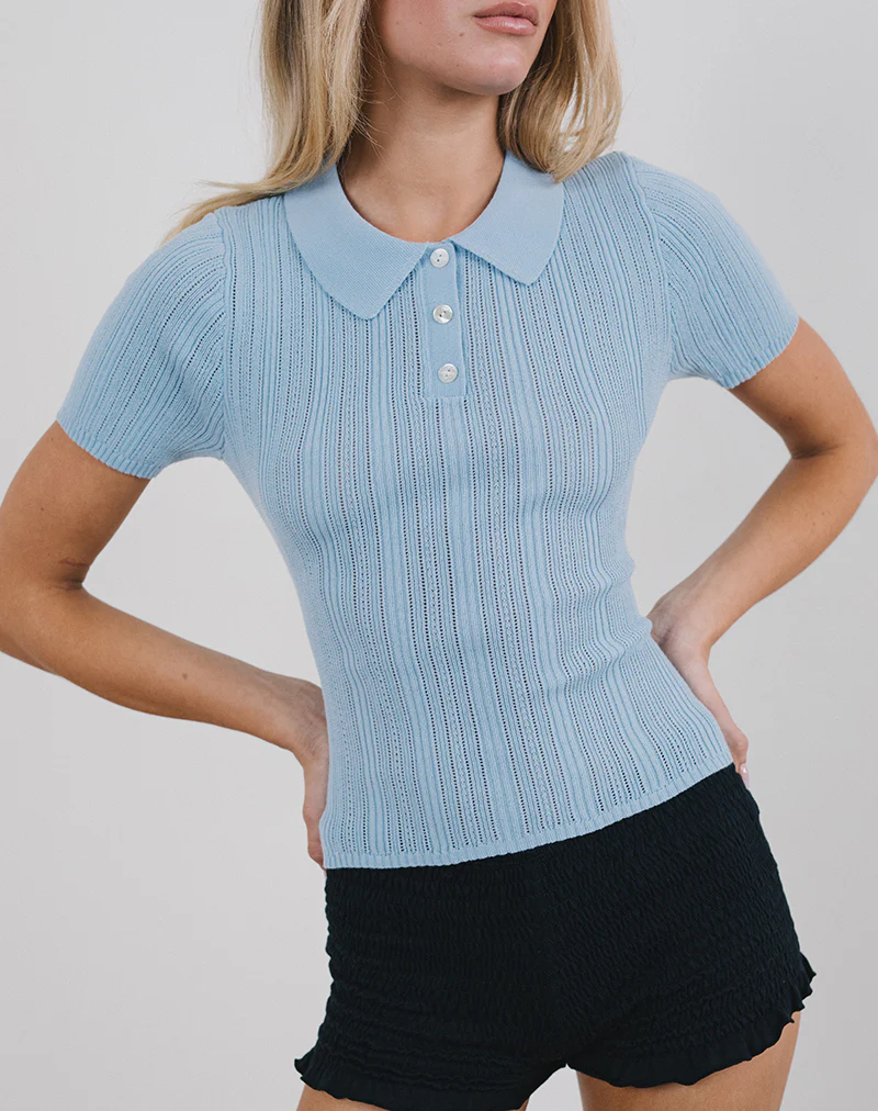 Lynetta Top in Baby Blue - Image 5