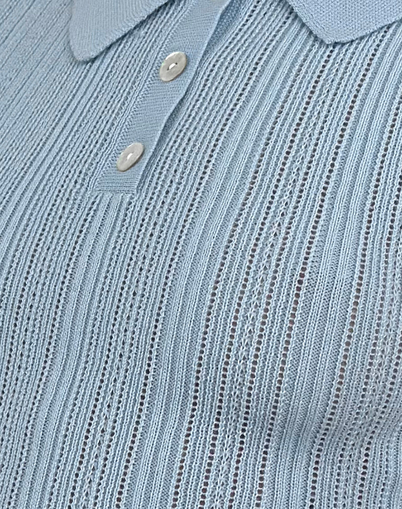 Lynetta Top in Baby Blue - Image 6