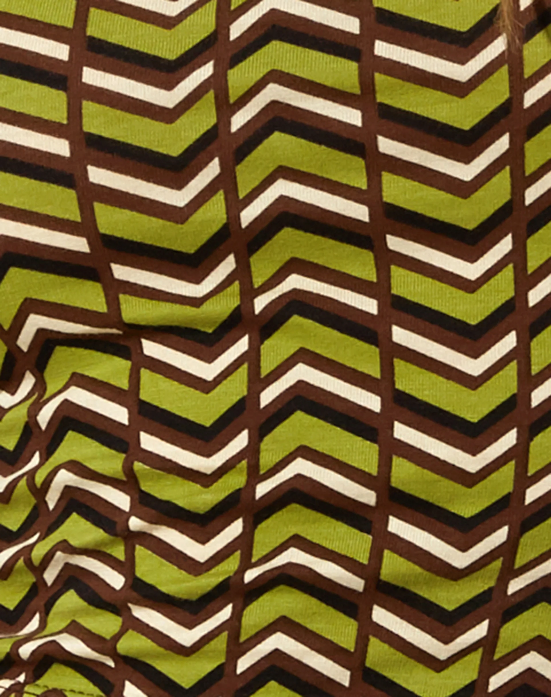 Maci Crop Top in Chevron Green - Image 8