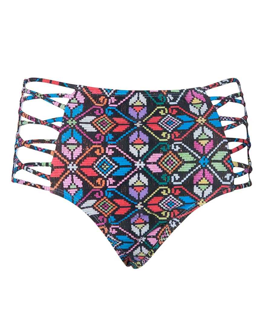 Madeira High Waisted Bikini Bottoms in La Boheme - Image 5