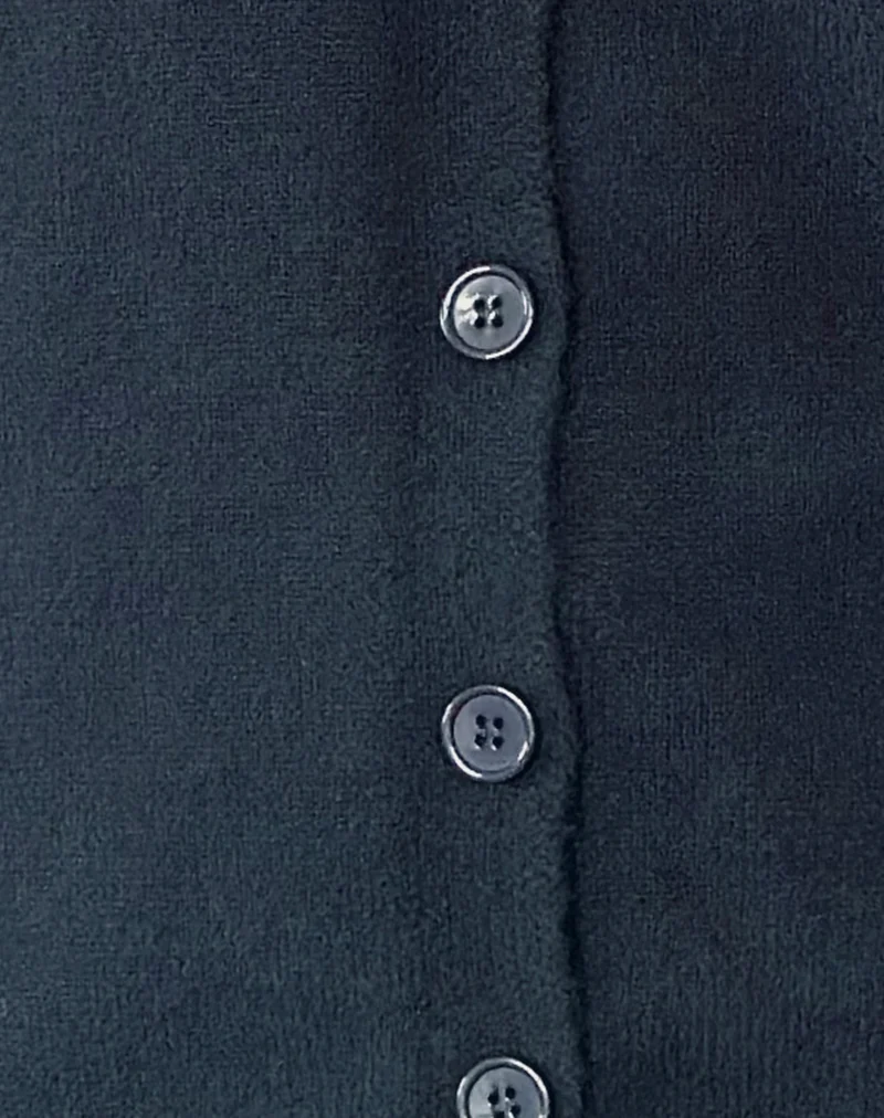Madera Cardigan in Dark Navy - Image 6