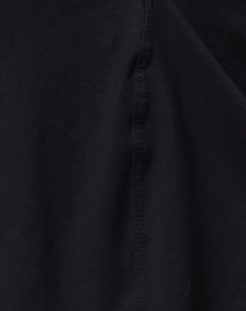 Madge Halter Top in Rayon Jersey Black - Image 5