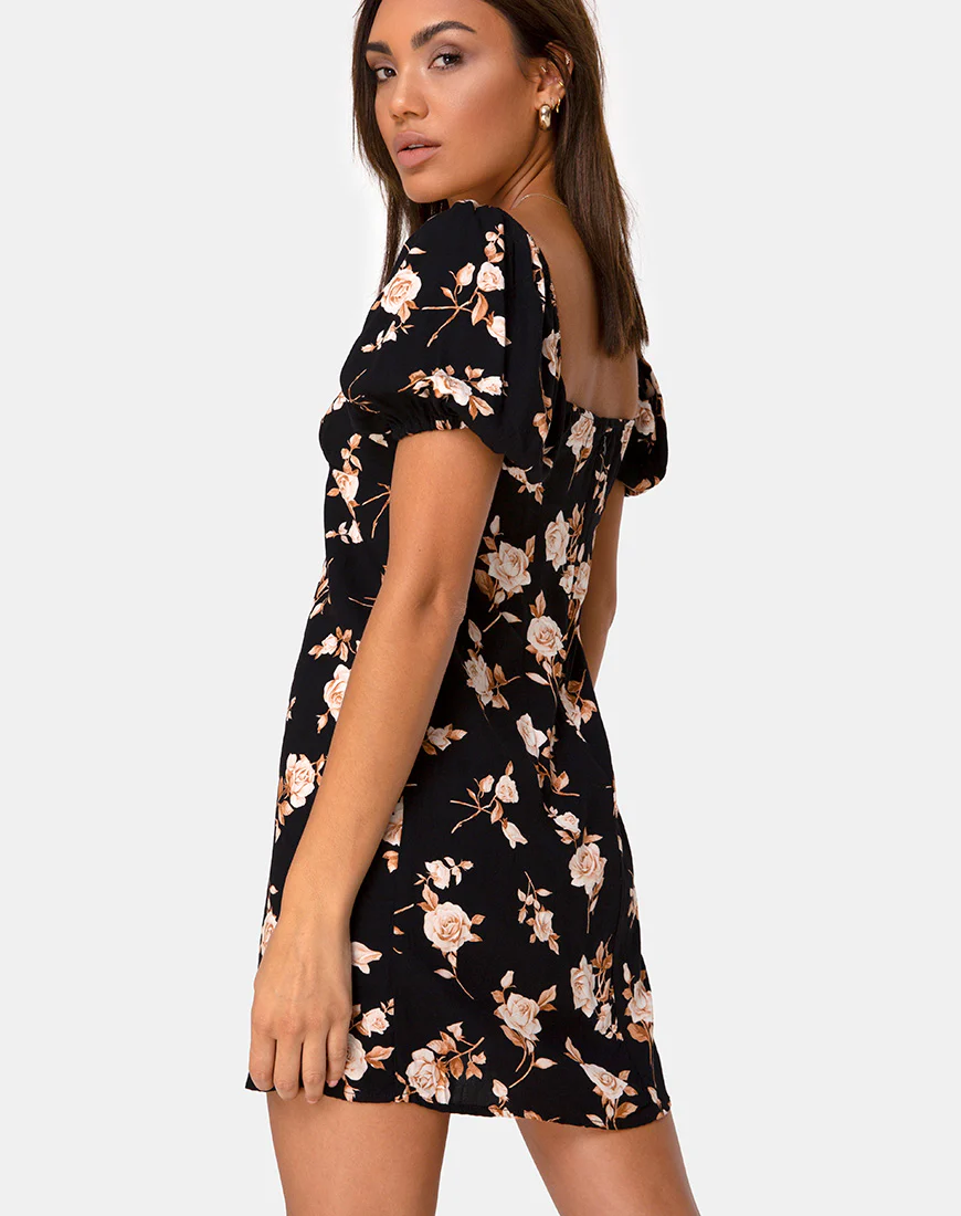 Mafie Dress in Peach Rose - Image 2