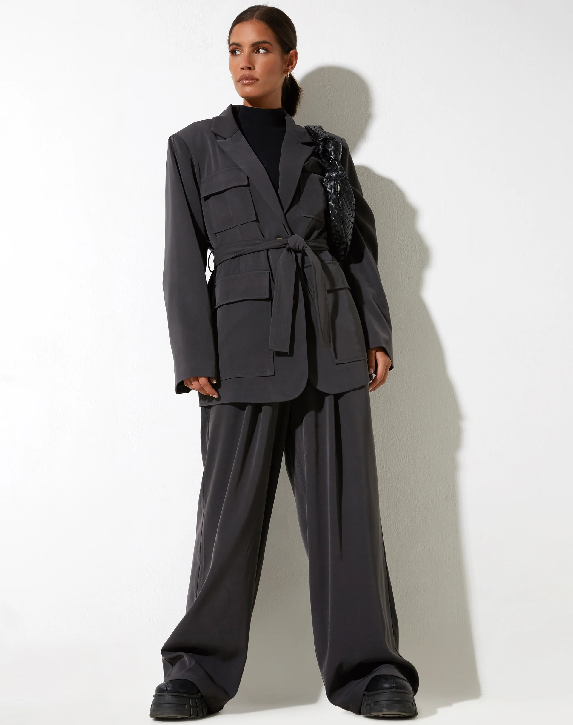 Magawa Blazer in Tailoring Charcoal - Image 3