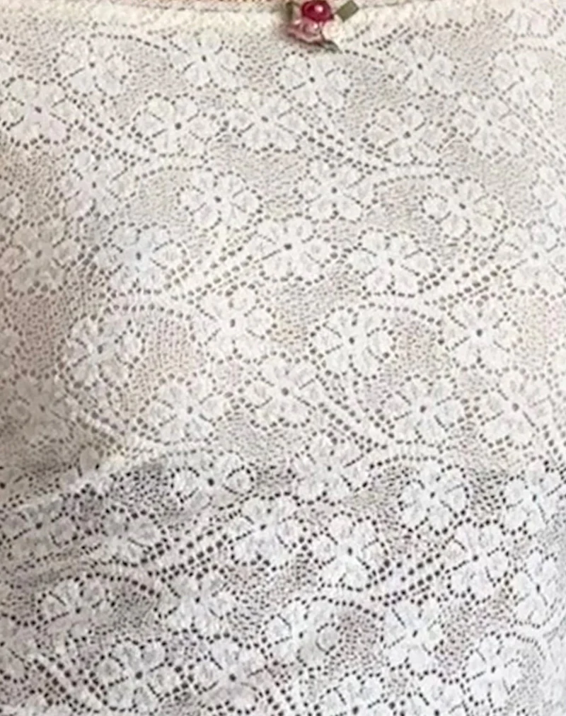 Mageina Bardot Top in Lace Ivory - Image 5