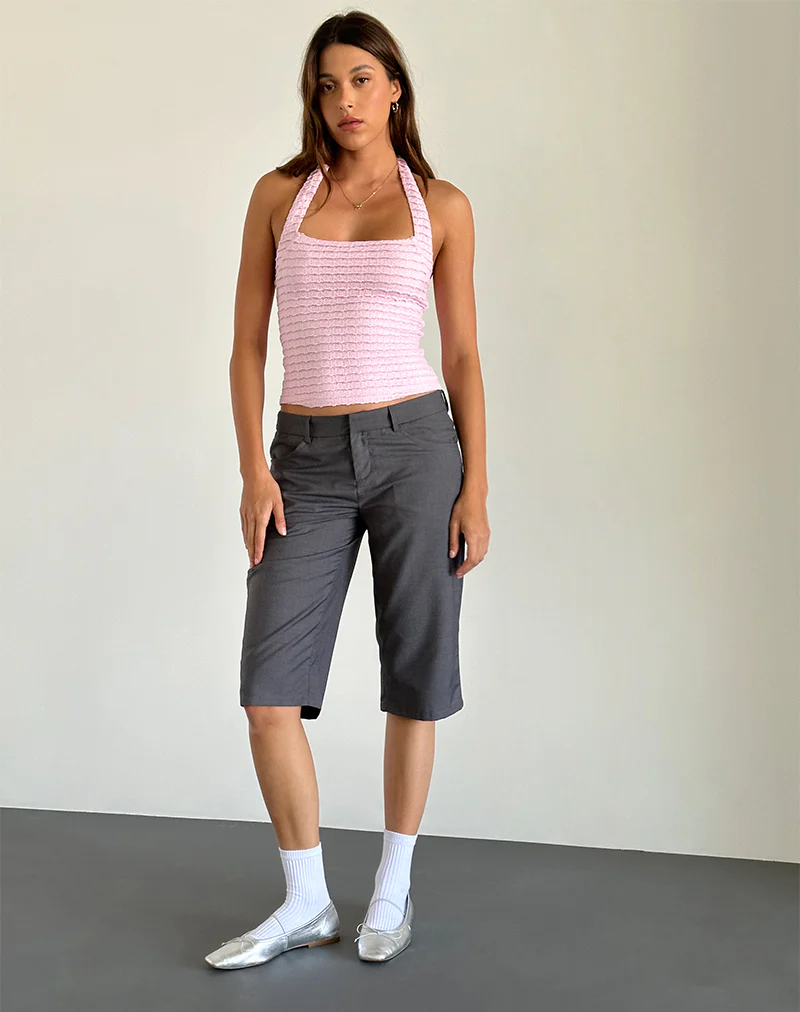Maggha Halterneck Top in Crinkle Pink - Image 4