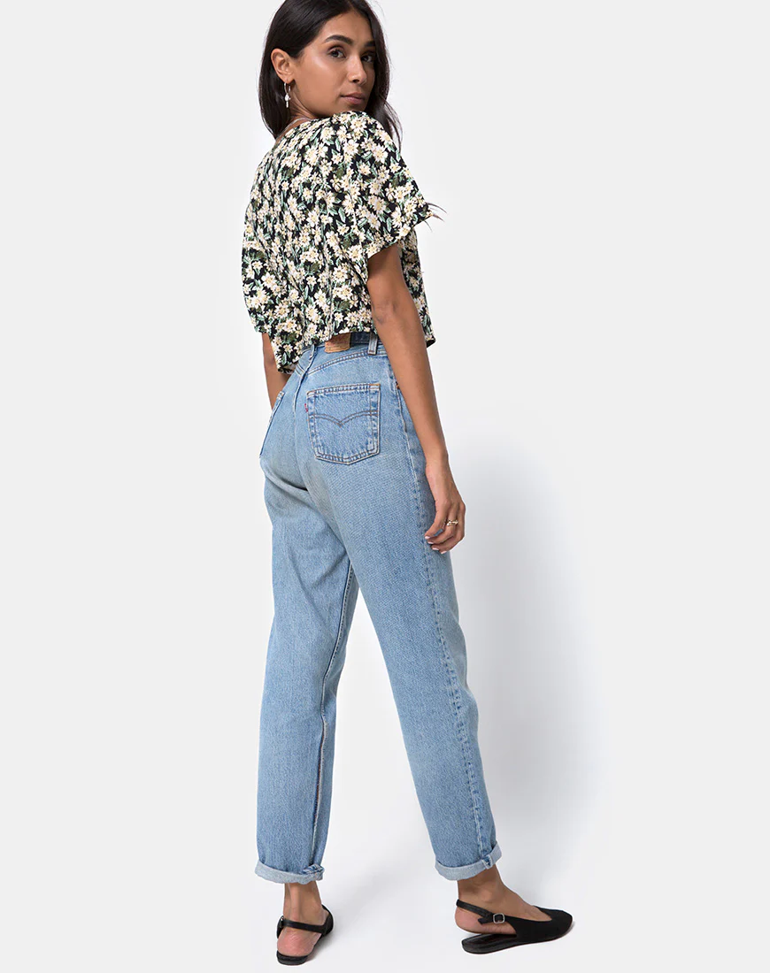 Magia Crop Top in Aster Black - Image 4