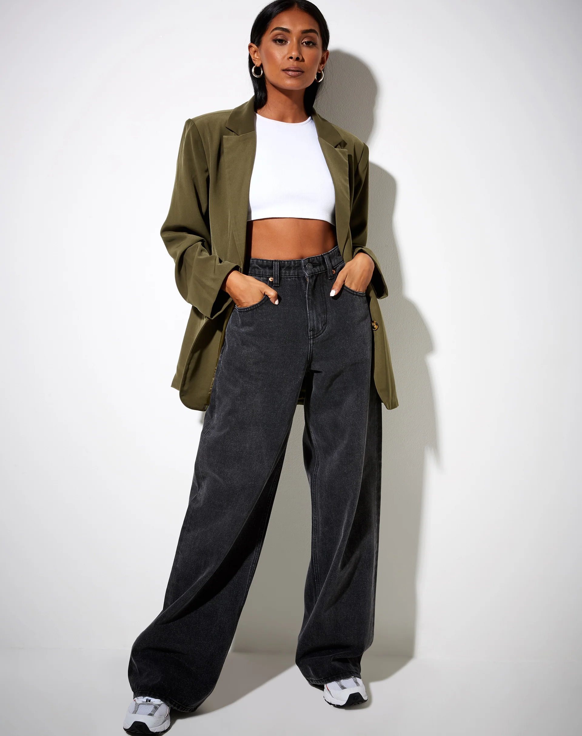 Maiwa Blazer in Khaki - Image 3