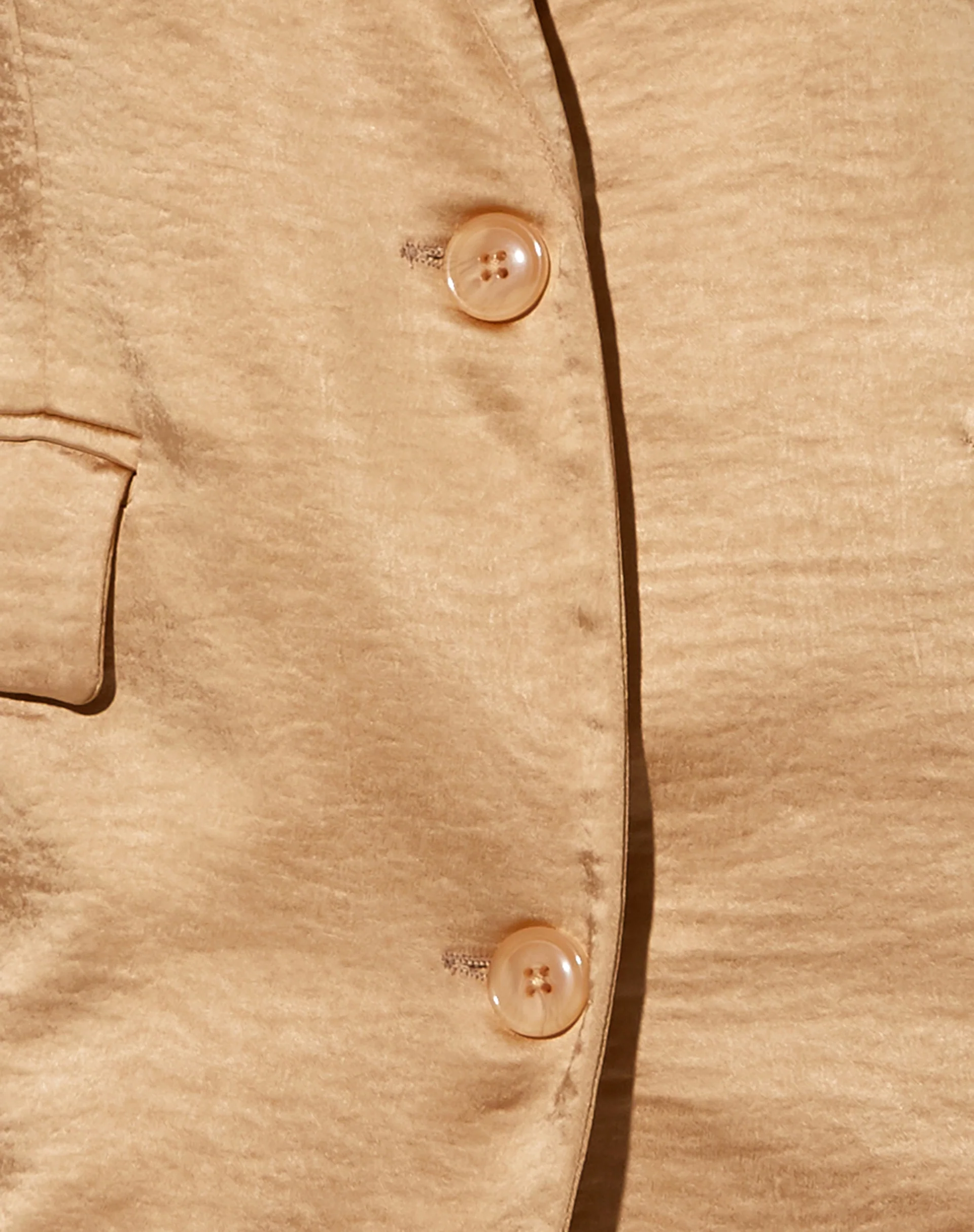 Maiwa Blazer in Satin Golden Sand - Image 6