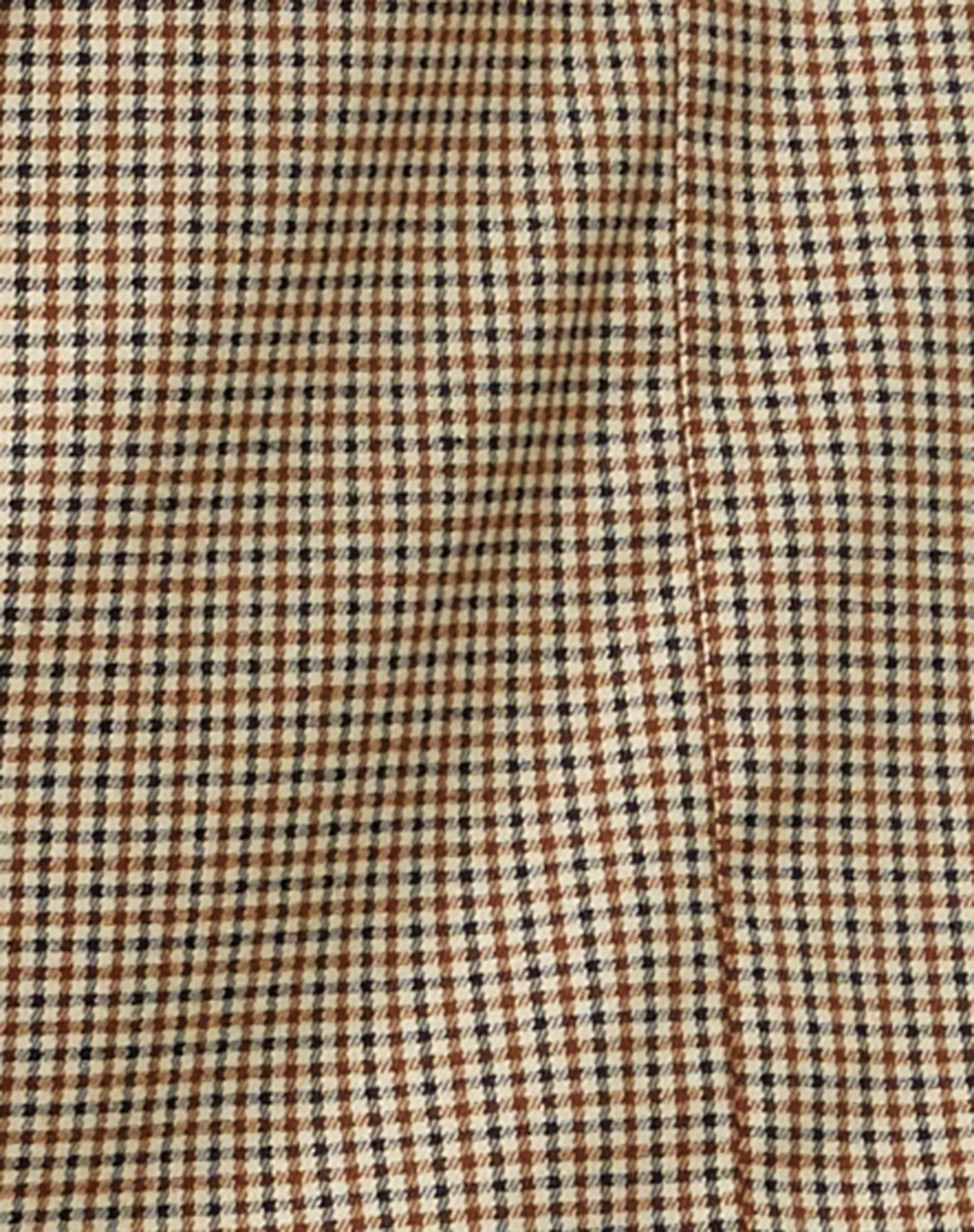 Maiwa Blazer in Small Check Brown - Image 6