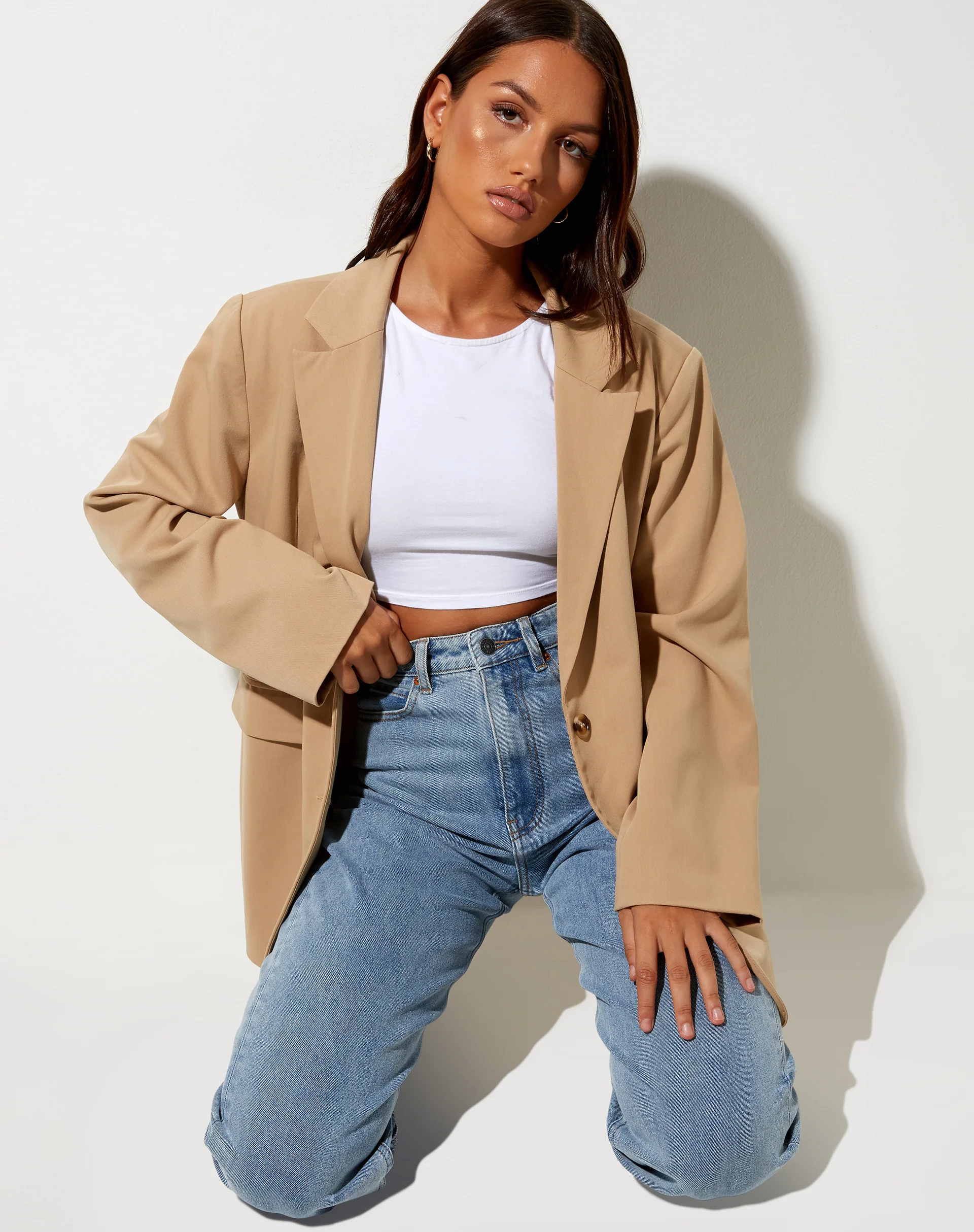 Maiwa Blazer in Almond - Image 3