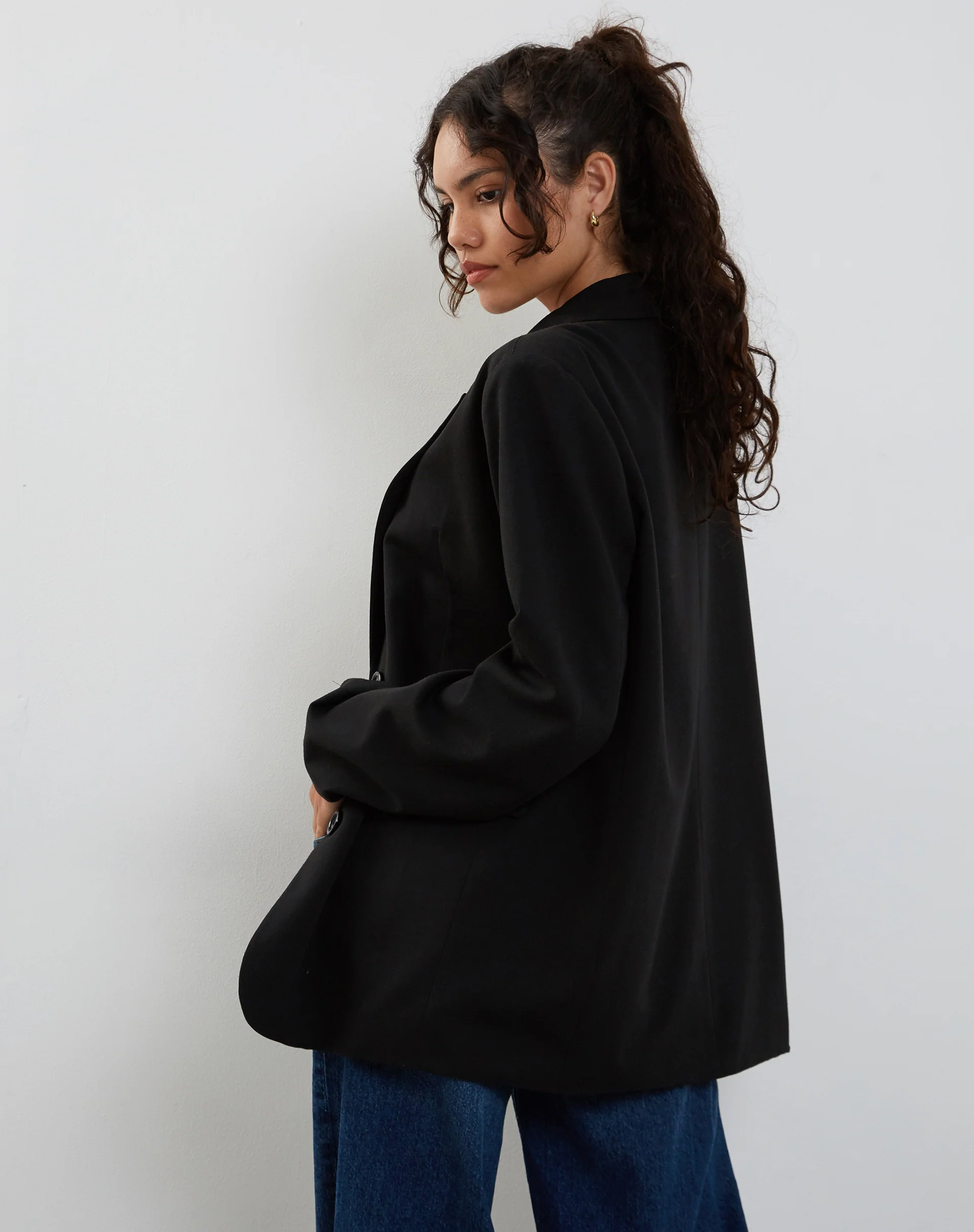 Maiwa Blazer in Black - Image 2