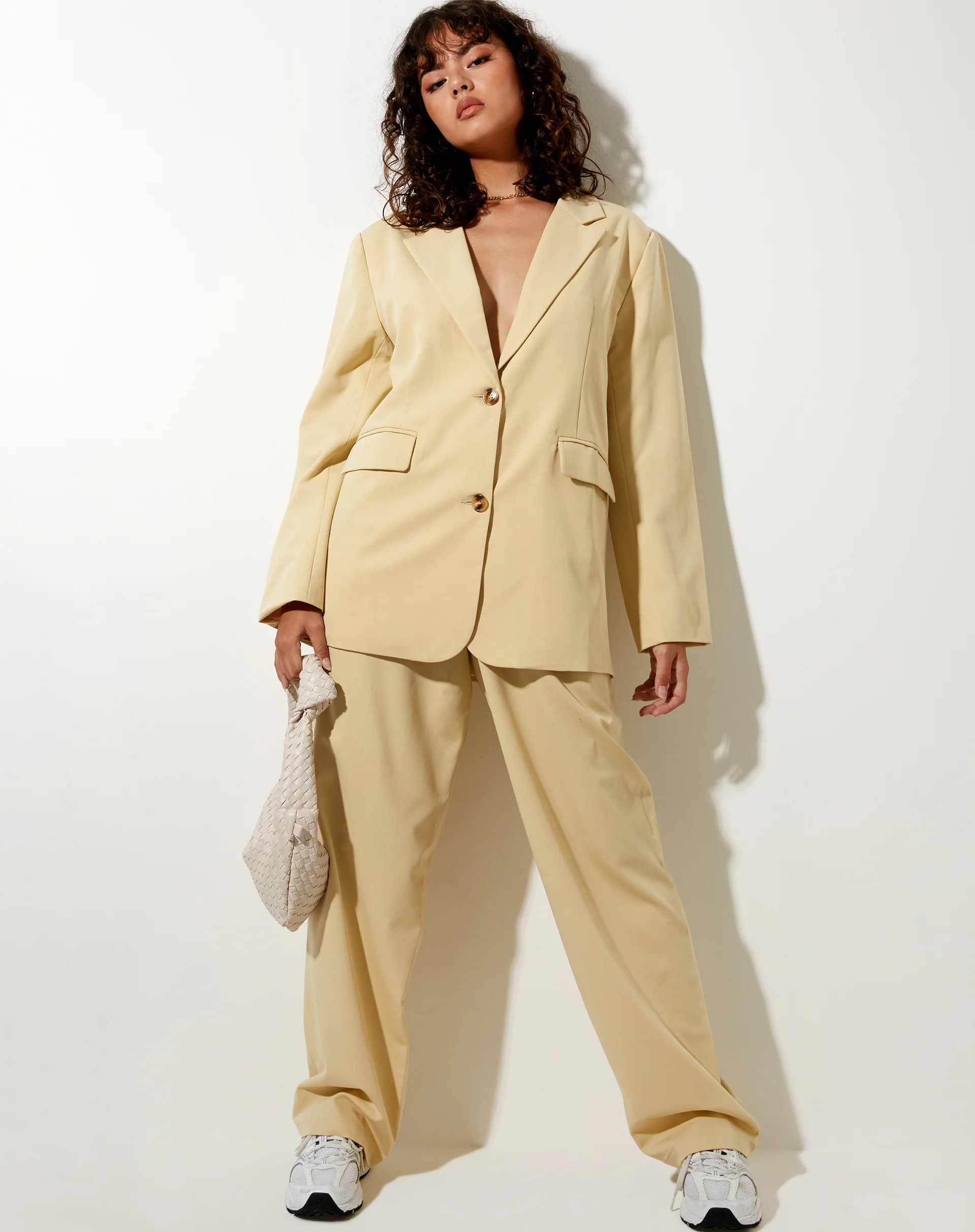 Maiwa Blazer in Buttercream - Image 3