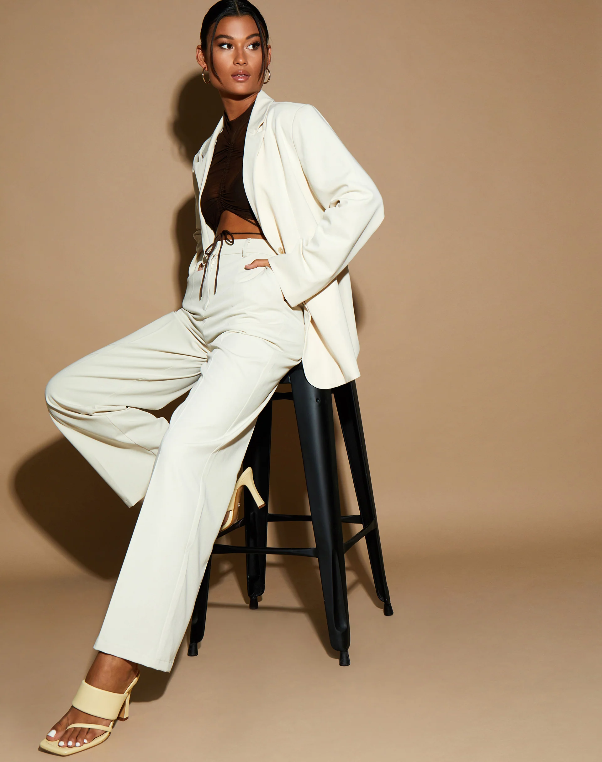 Maiwa Blazer in Cream - Image 8