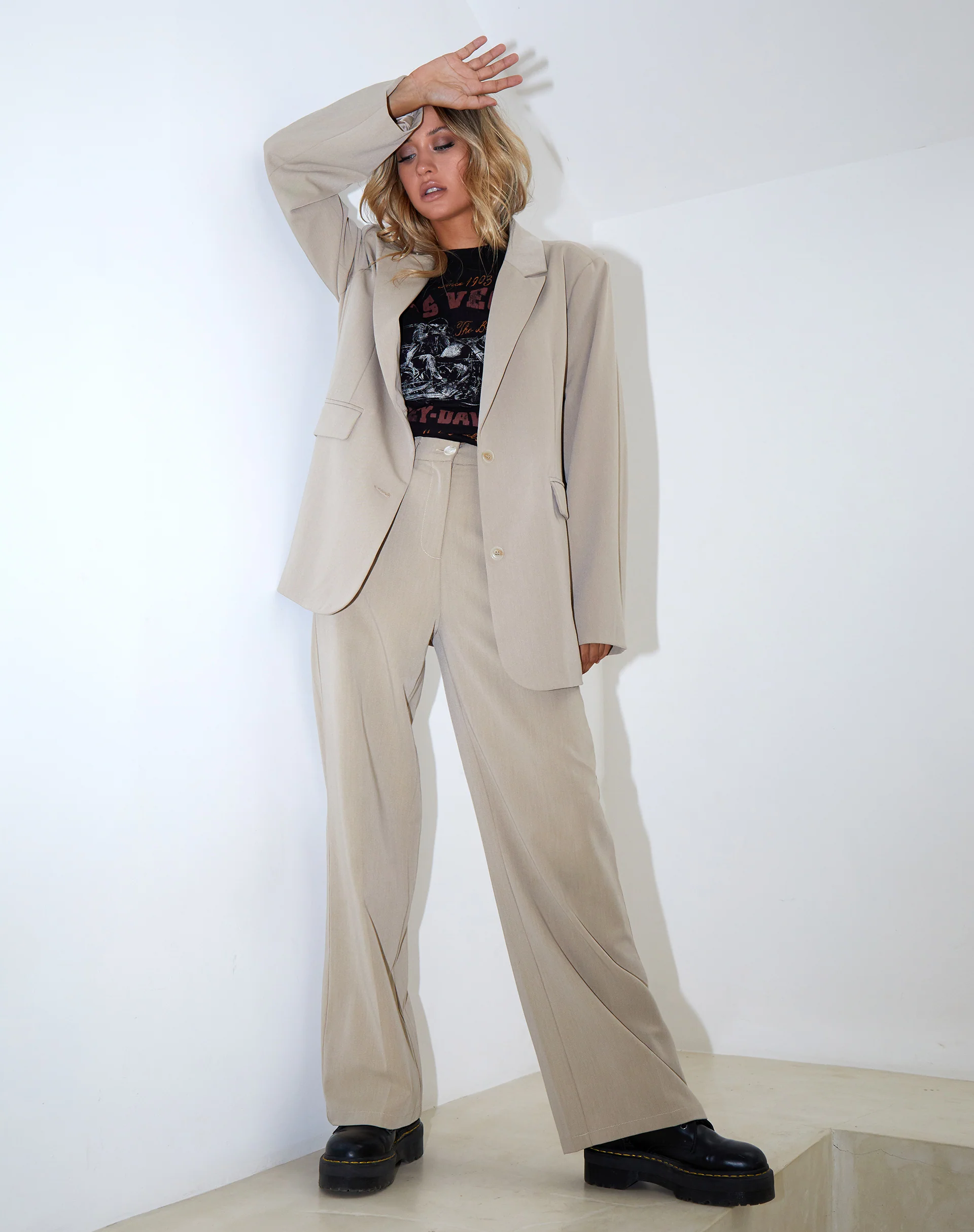 Maiwa Blazer in Tan - Image 2