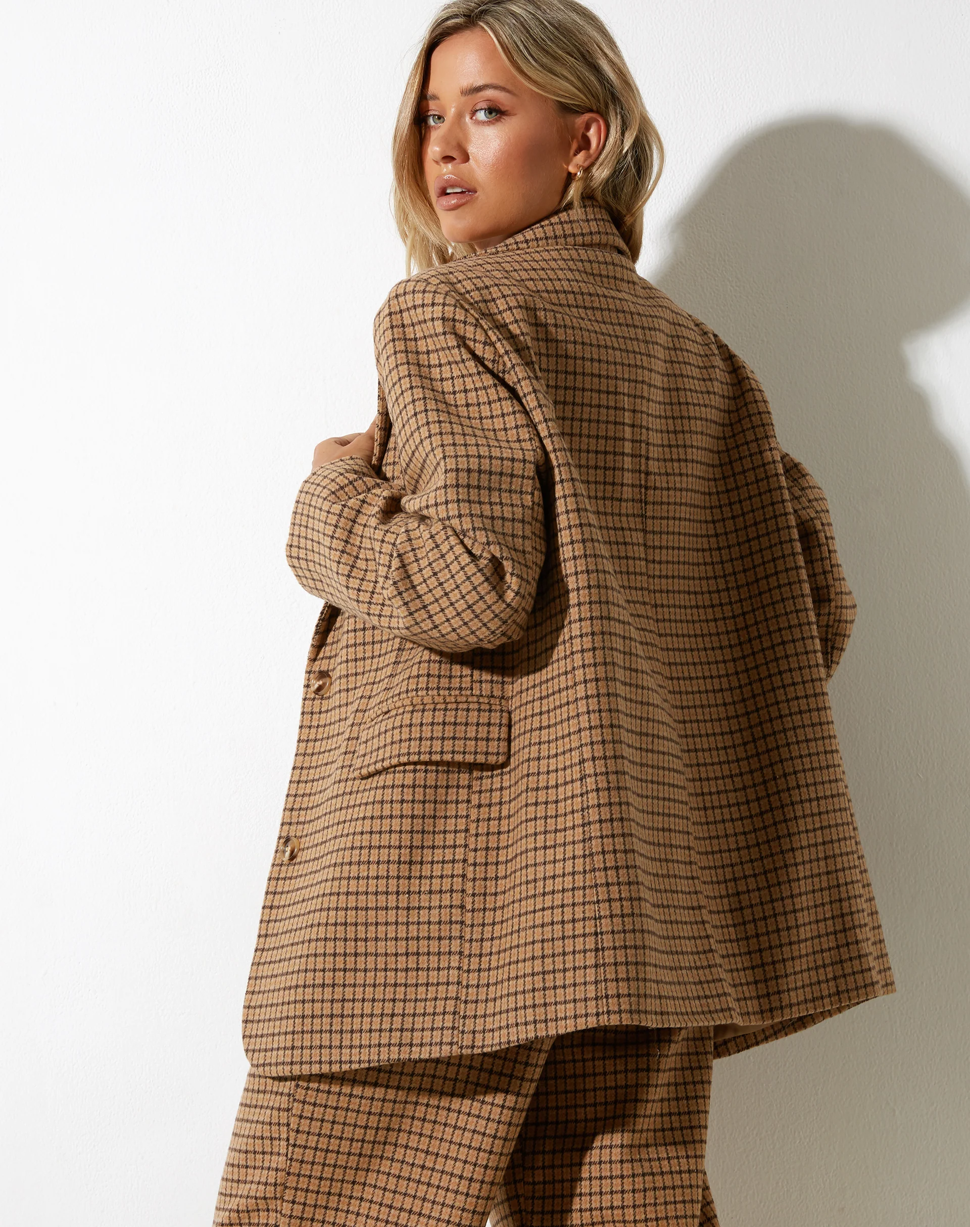 Maiwa Blazer in Wool Brown - Image 2
