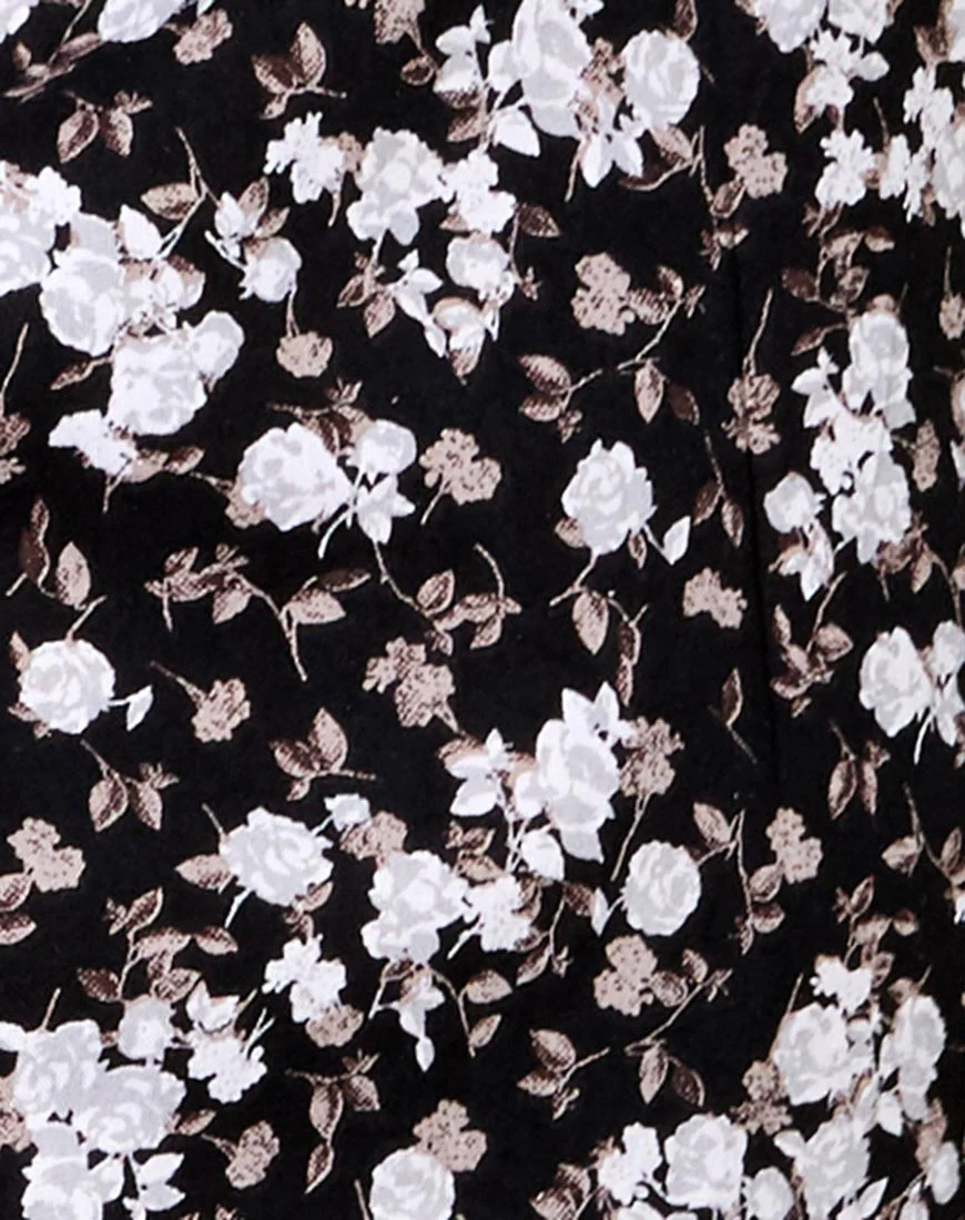Mala Slip Dress in Dark Wild Flower - Image 5