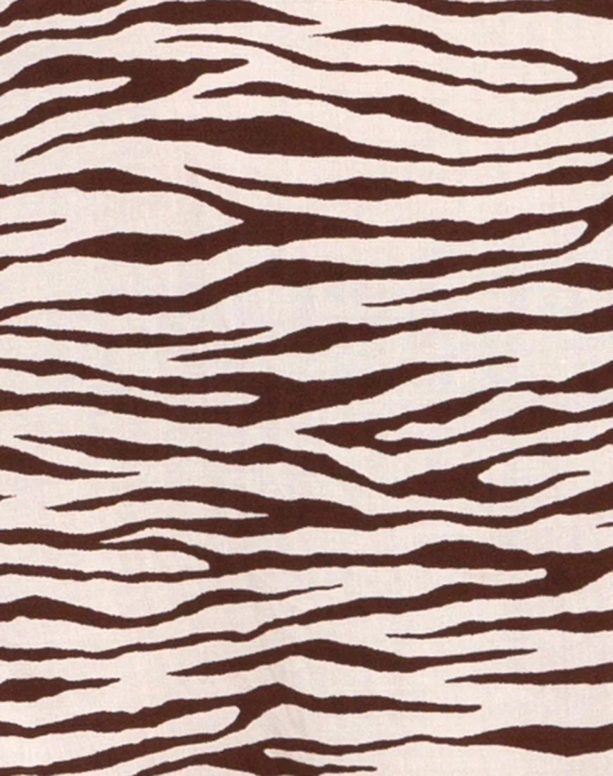 Malika Midi Skirt in Easy Tiger Cocoa - Image 5