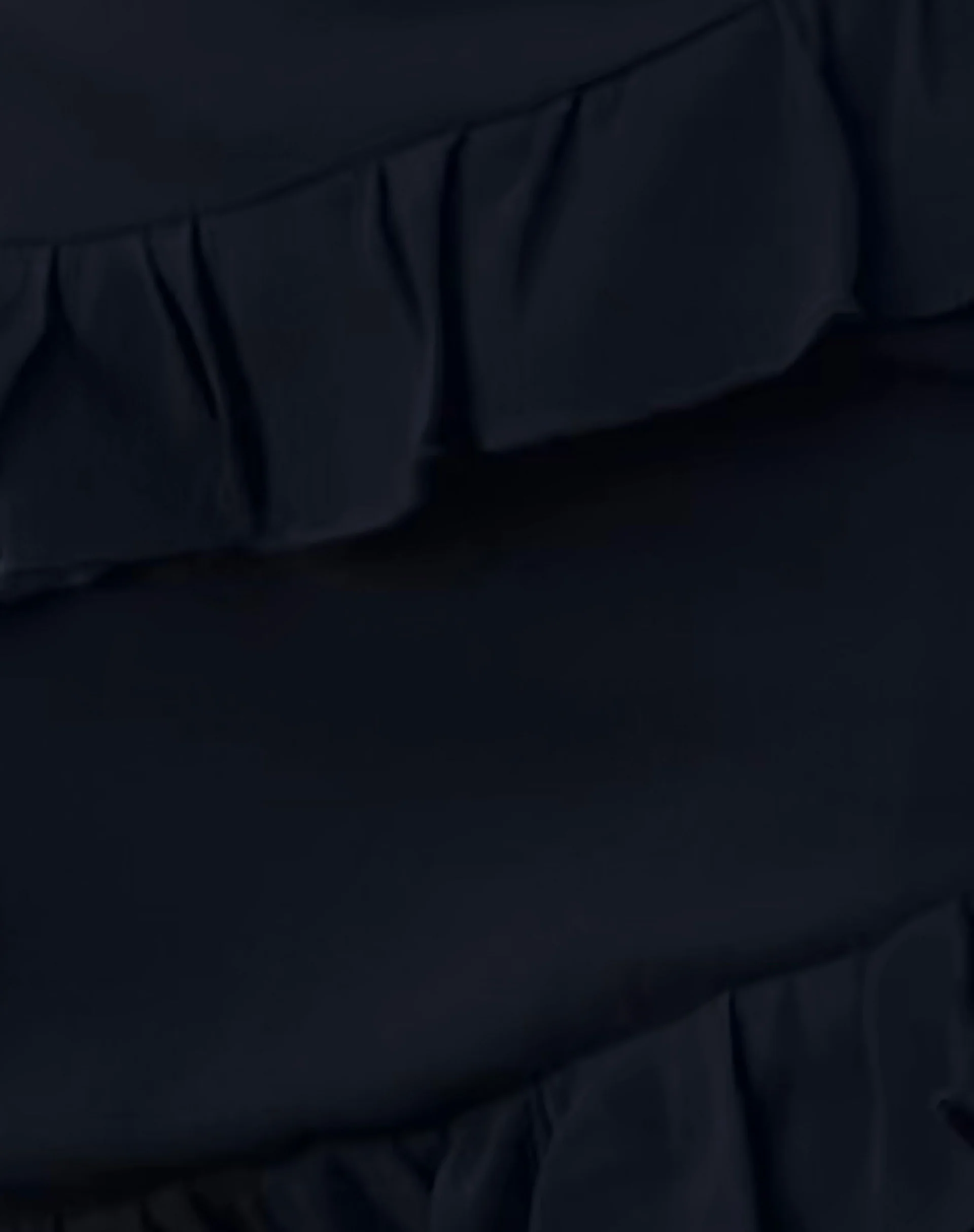 Malinna Ruffle Mini Skirt in Black Chiffon - Image 6