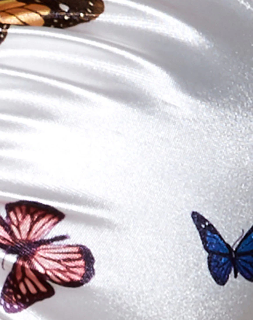 Malta Crop Top in Cream Butterfly - Image 5