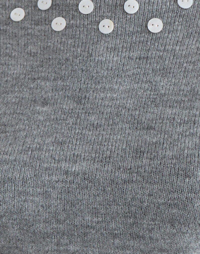 Manahi Jumper in Pearl Knit Grey - Image 5