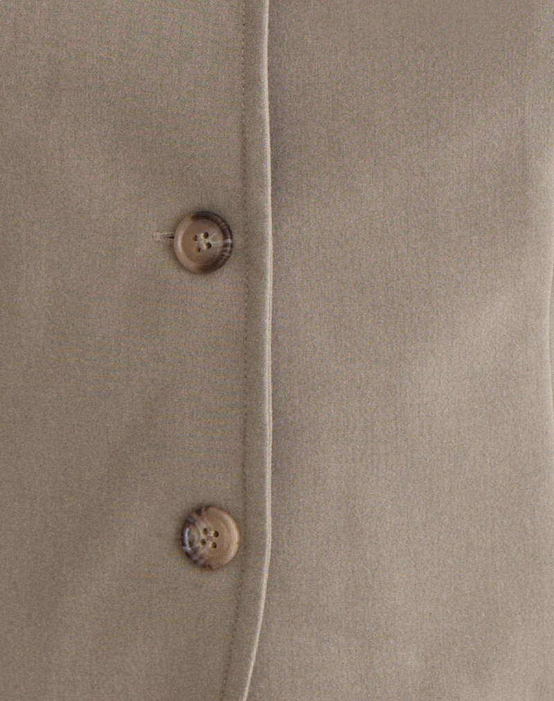 Maorah Blouse in Tailoring Light Taupe - Image 5