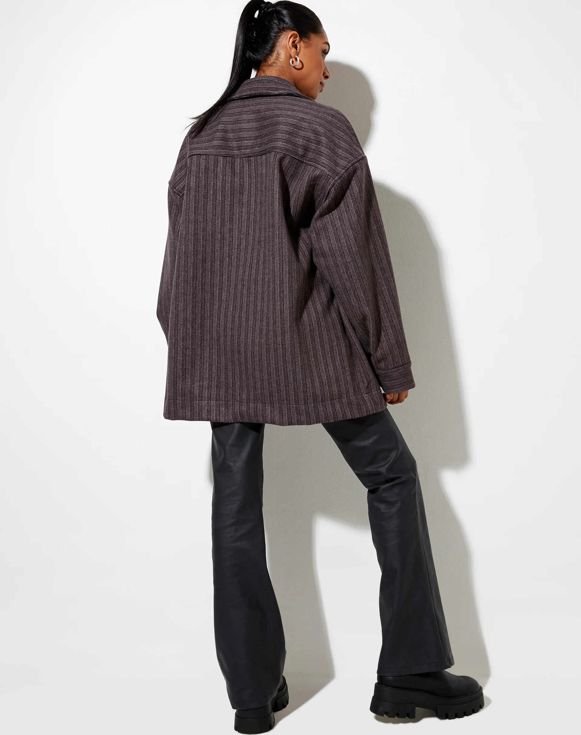Marcel Shirt in Stripe Black and Grey - Image 3