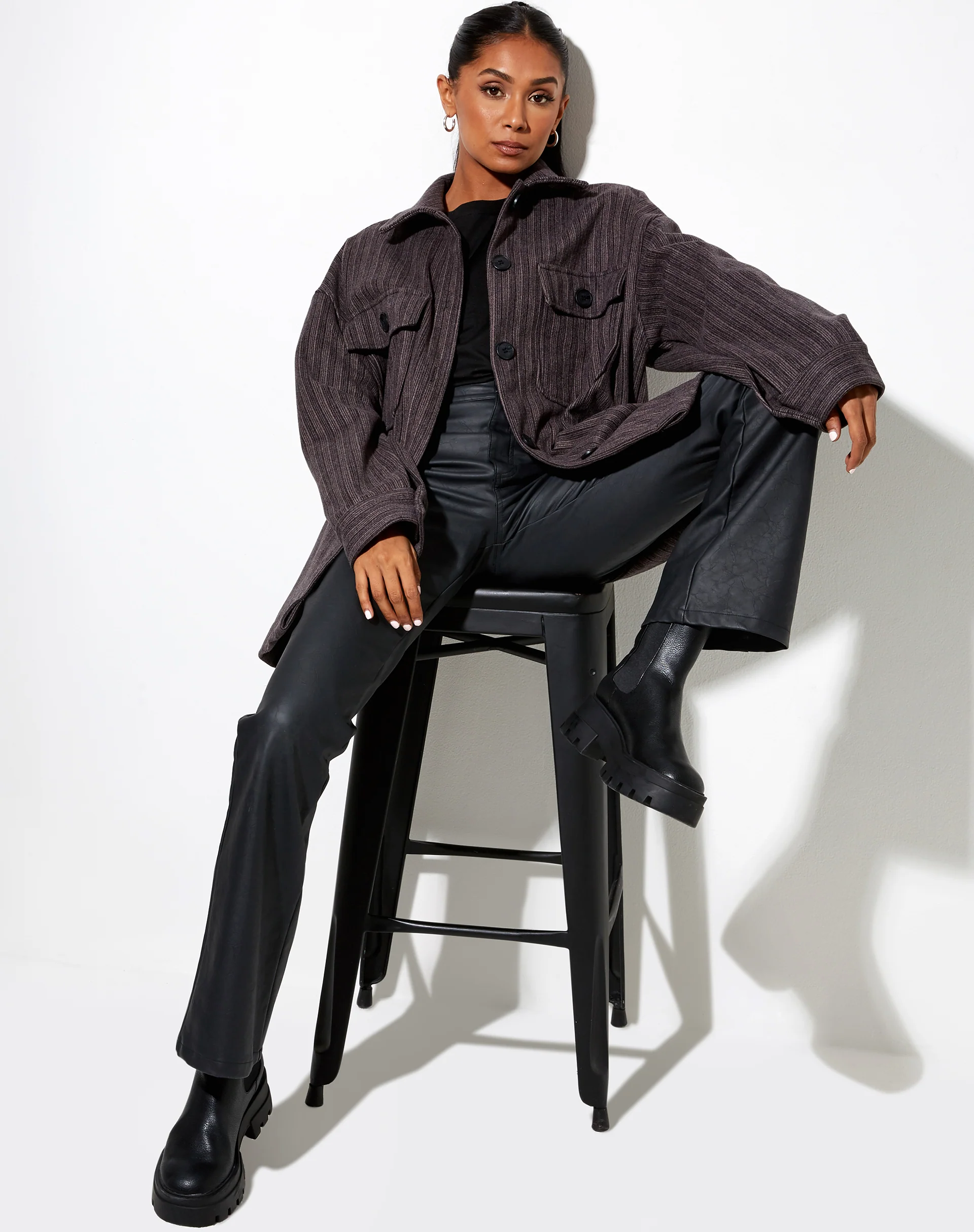 Marcel Shirt in Stripe Black and Grey - Image 6