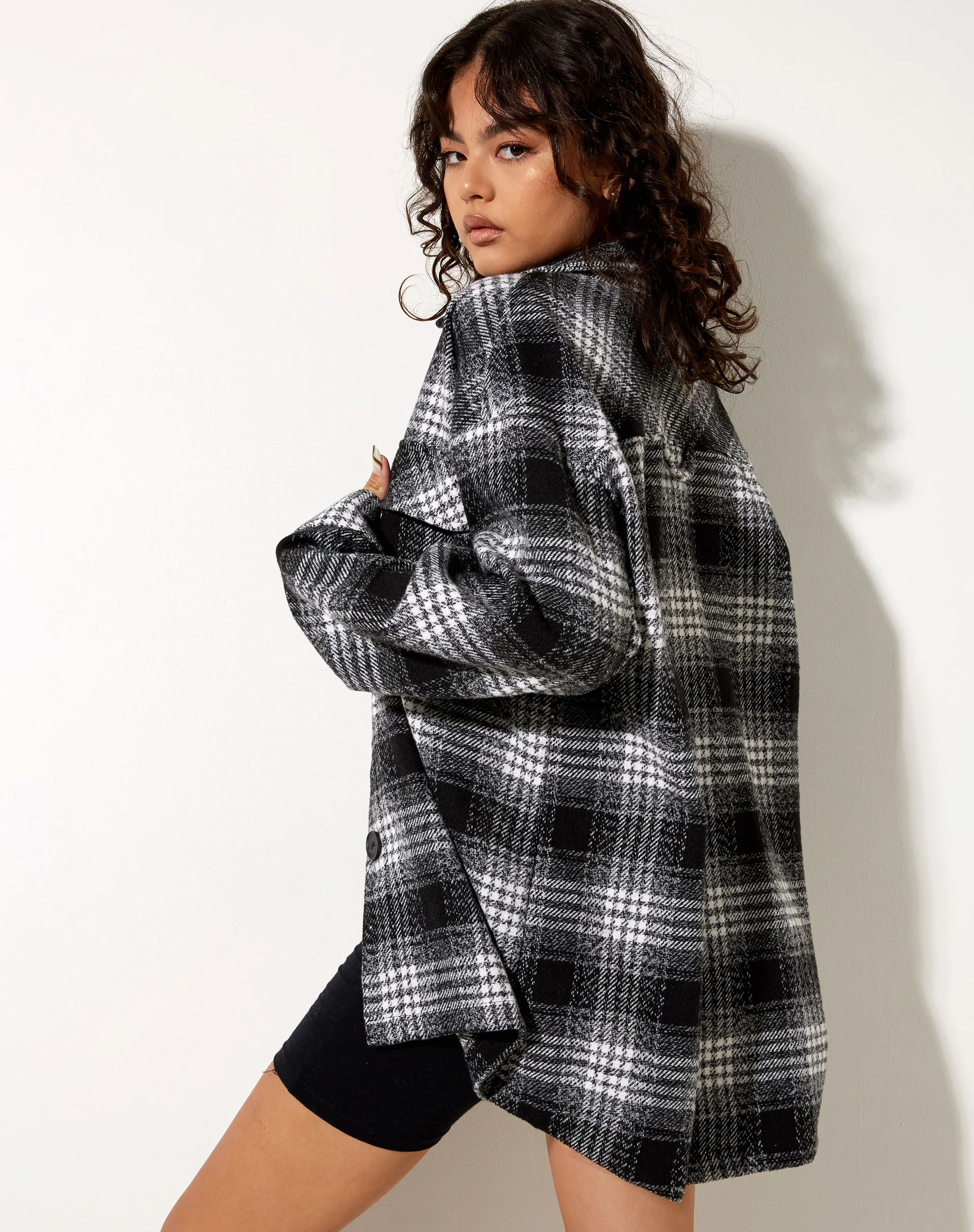 Marcella Shirt in Check Black - Image 2