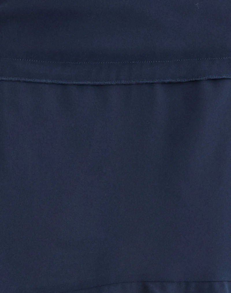 Marella Midi Skirt in Chiffon Blue Graphite - Image 7