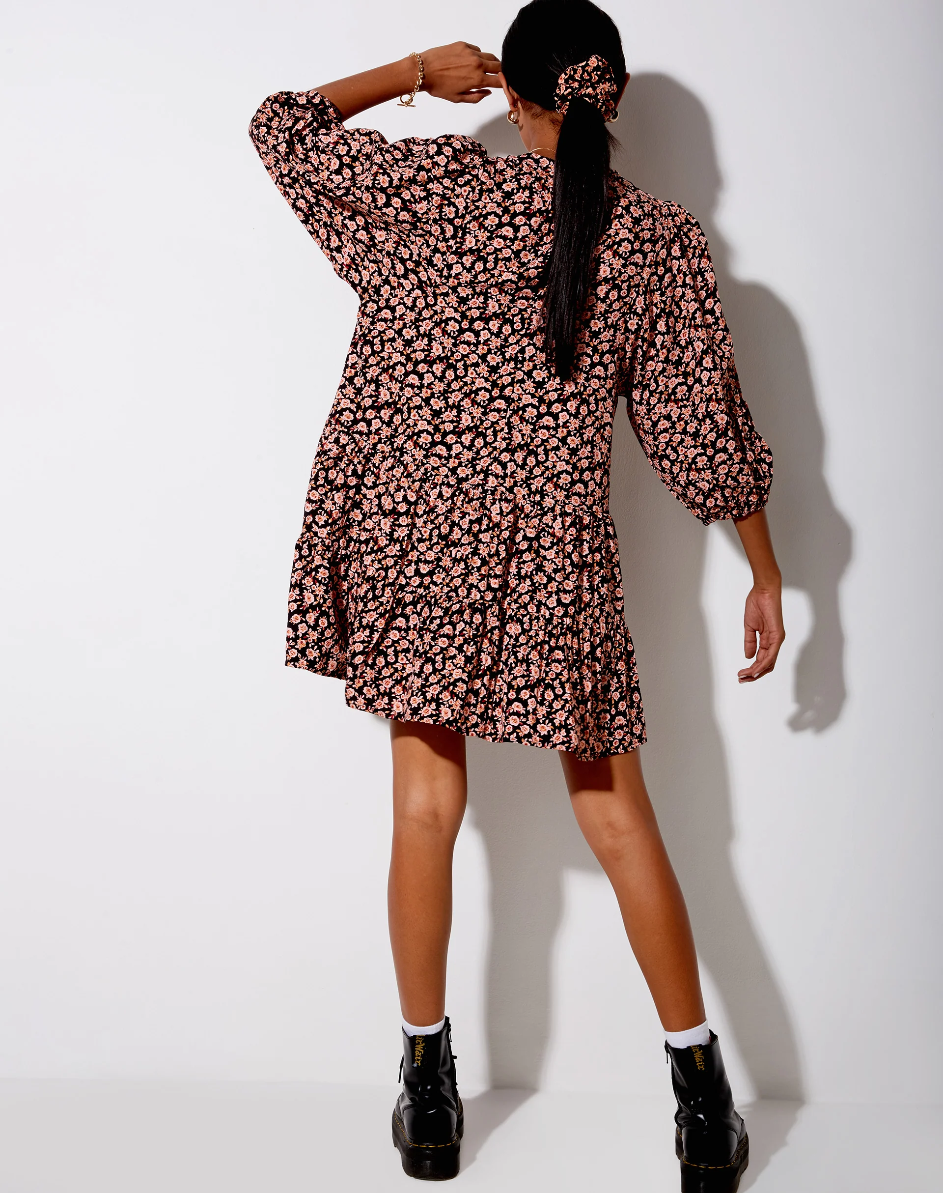 Mareta Tea Dress in Autumn Blossom - Image 4