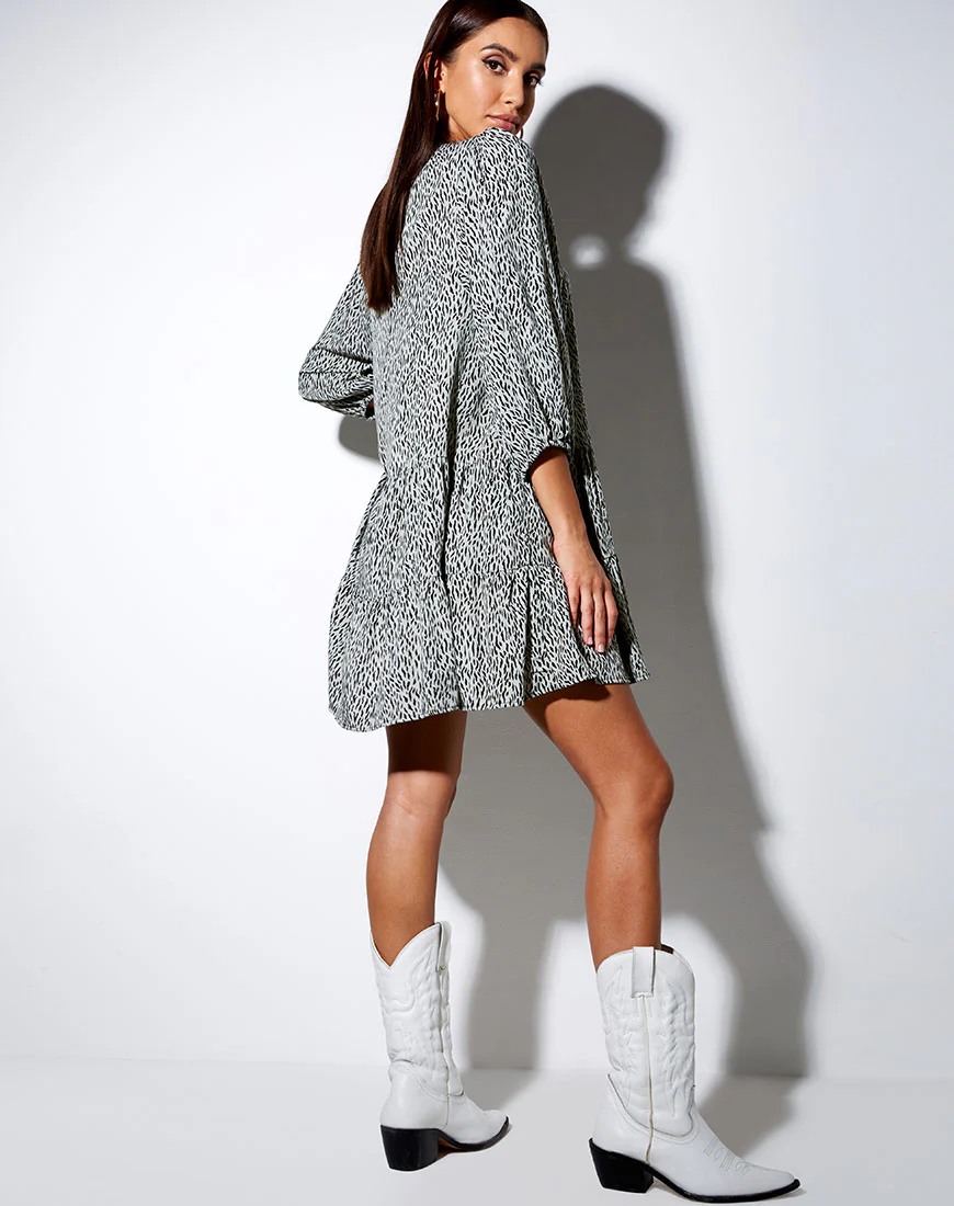Mareta Tea Dress in Mini Jaguar - Image 4