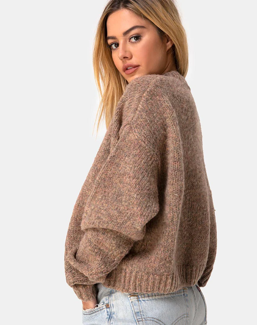 Margo Jumper in Knit Tan - Image 2