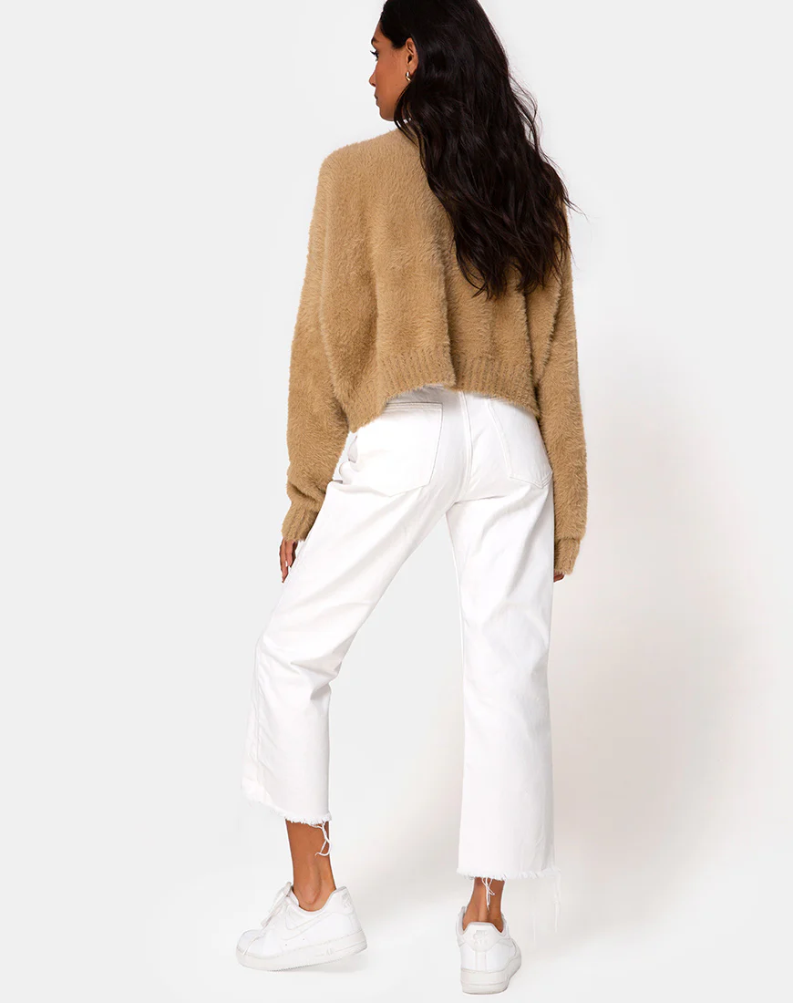 Margo Jumper in Knit Taupe - Image 4