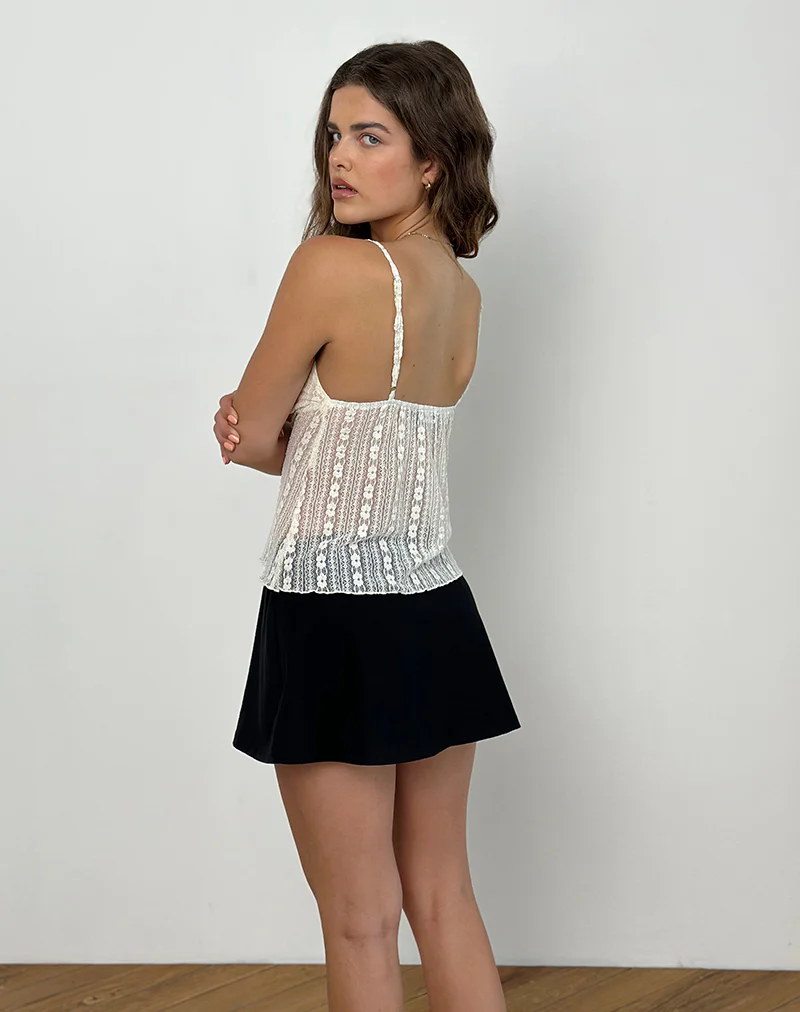 Marinda Cami Top in Lace Cream - Image 4