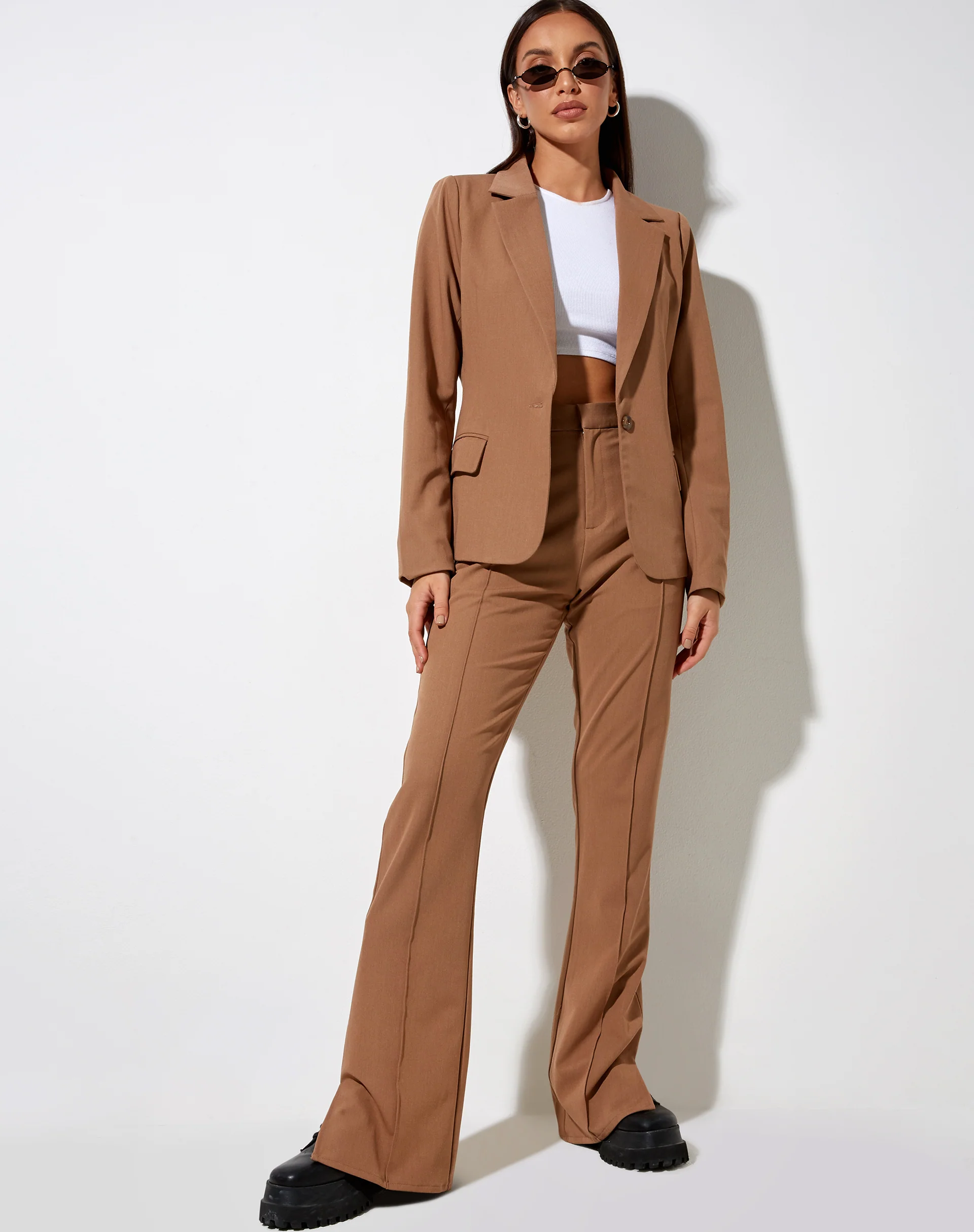 Marwah Blazer in Putty - Image 3