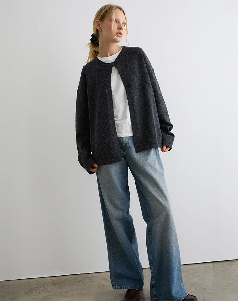 Maureen Cardigan in Dark Grey - Image 5
