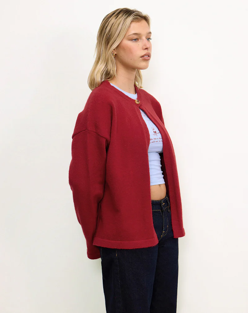 Maureen Cardigan in Red - Image 2