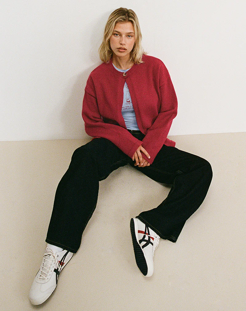 Maureen Cardigan in Red - Image 3