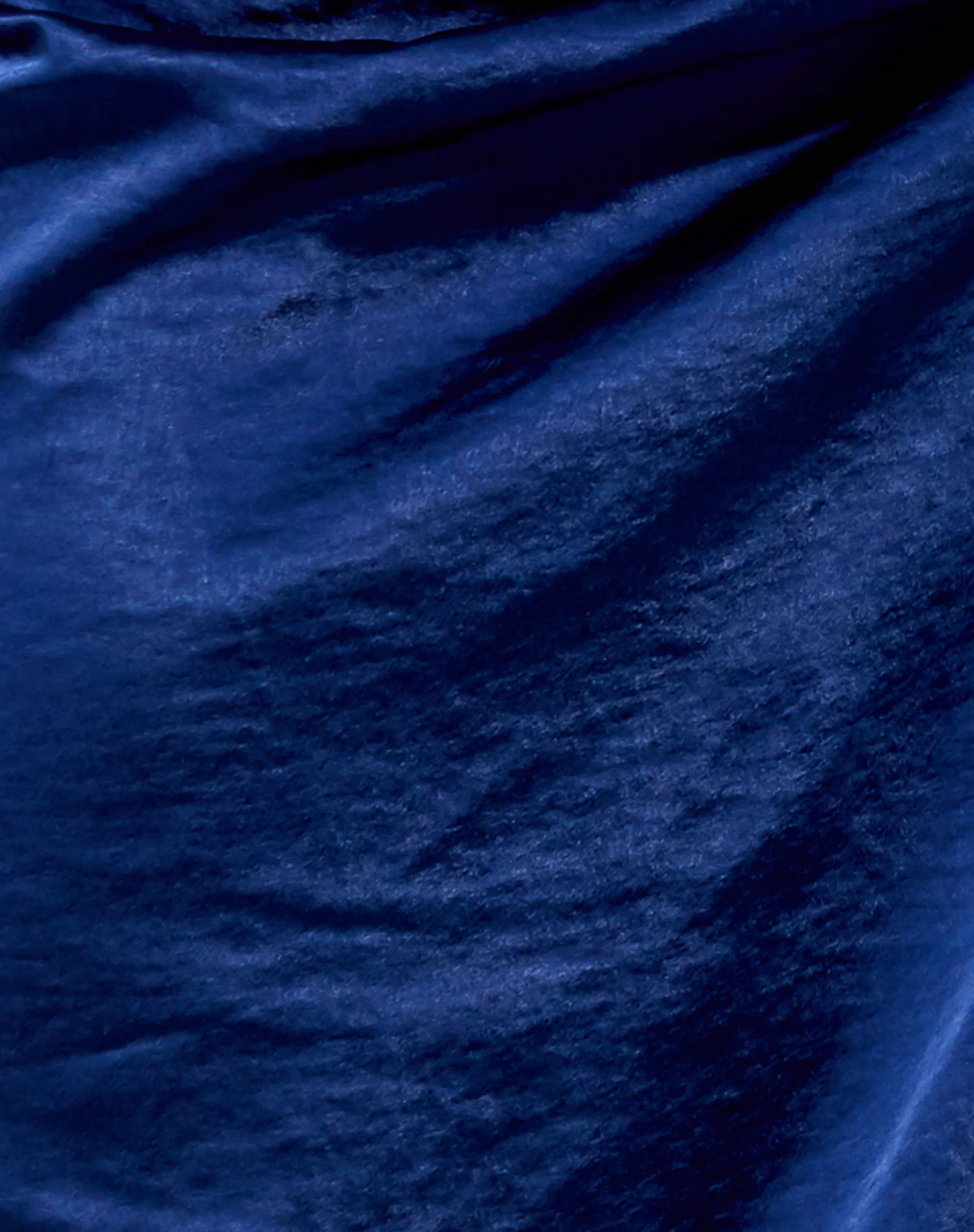 Maxel Midi Skirt in Satin Midnight Blue - Image 5