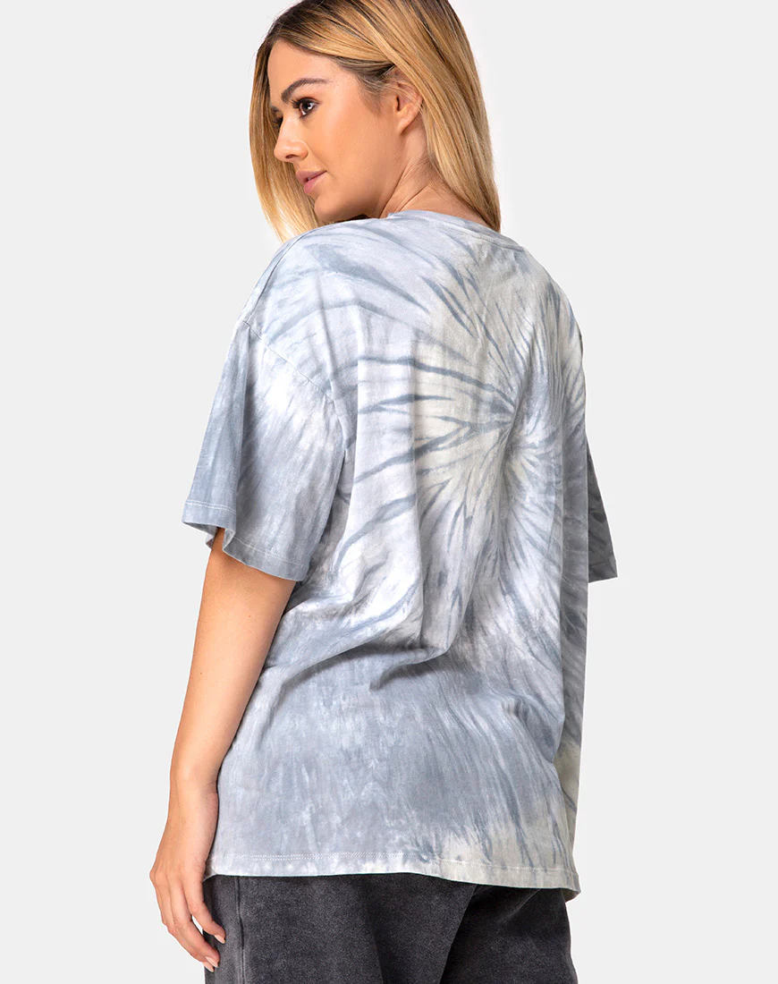 Maxi Tee in Grey Tie Dye - Image 3