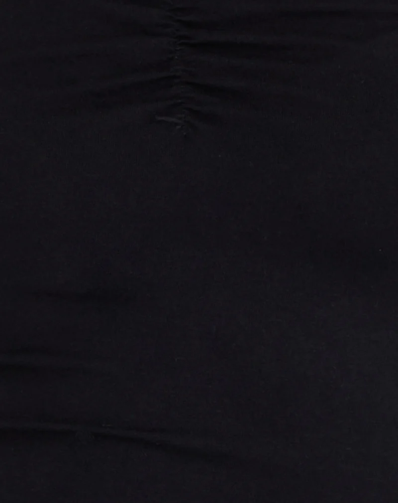 Mayomi Off Shoulder Ruched Top in Black - Image 6