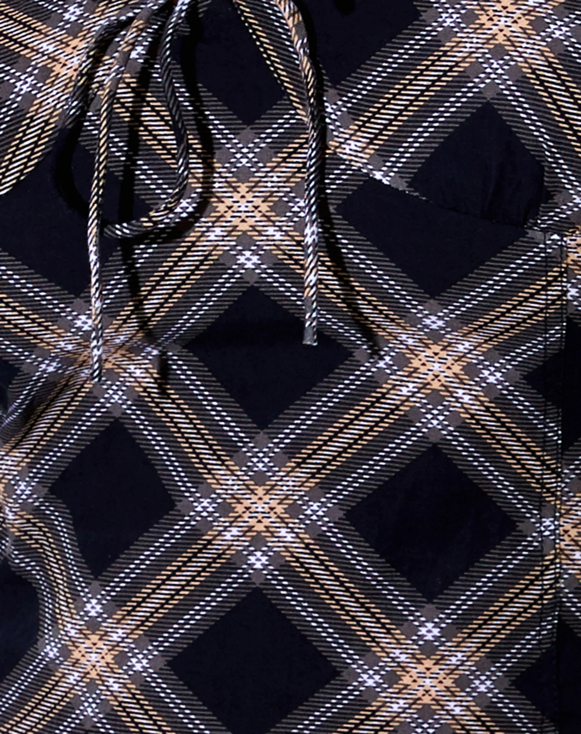 Mazu Top in 20's Check Black and Grey - Image 5