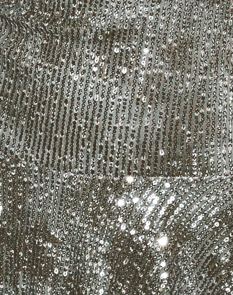 Meden Mini Dress in Sequin Green Grey - Image 6