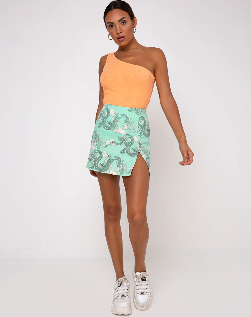 Medi Top in Rib Cantaloupe - Image 3