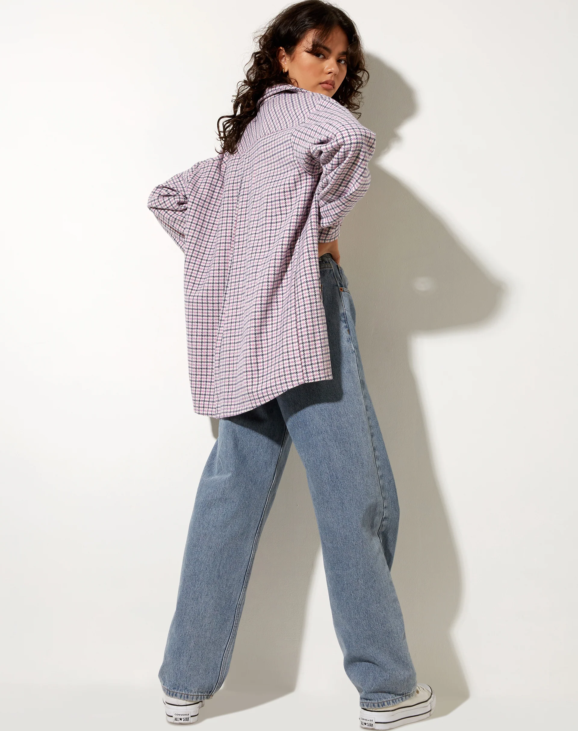 Medita Shirt in Purple Pink and Black - Image 5